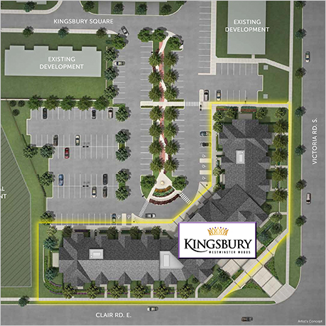The Kingsbury, Guelph, Sitemap