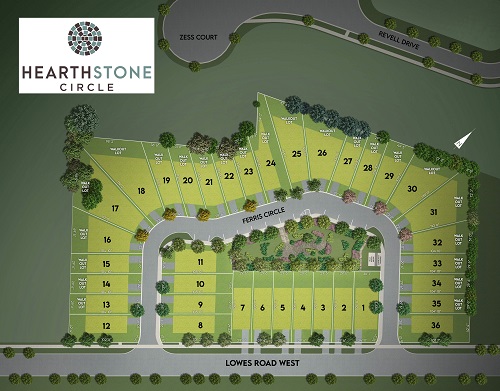 Hearthstone Circle Site Plan